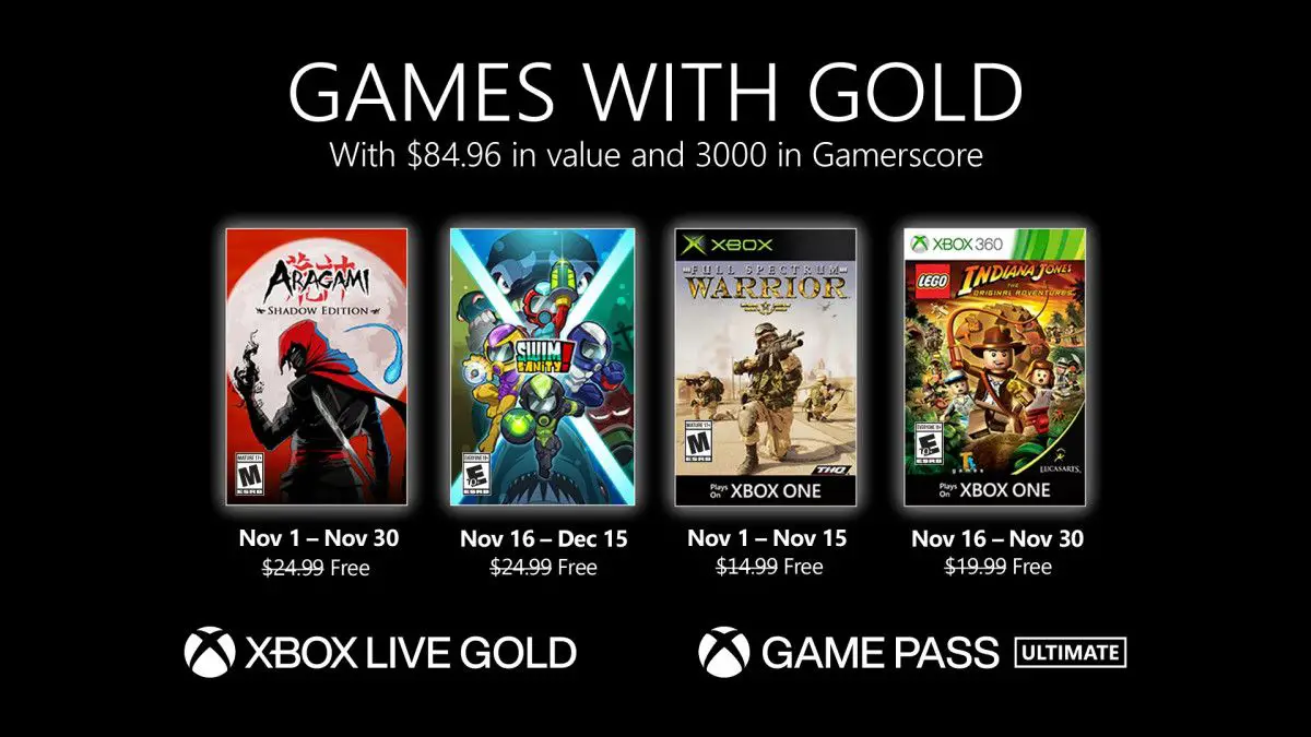 Xbox Games With Gold Confira os jogos gratis para Abril de 2021
