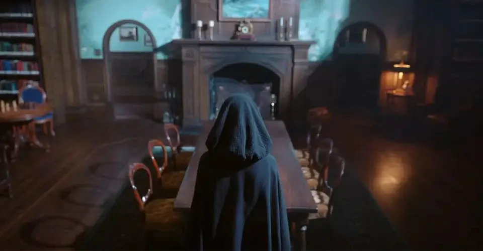 THE MIDNIGHT CLUB Official Teaser Netflix hooded figure in a room