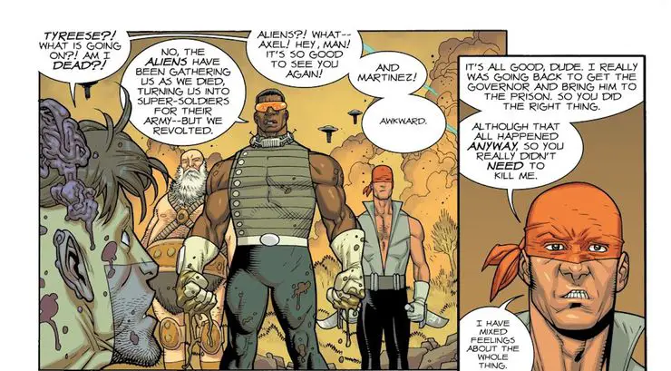 2 skybound x The Walking Dead acabou de acordar Rick Grimes em um mundo muito diferente