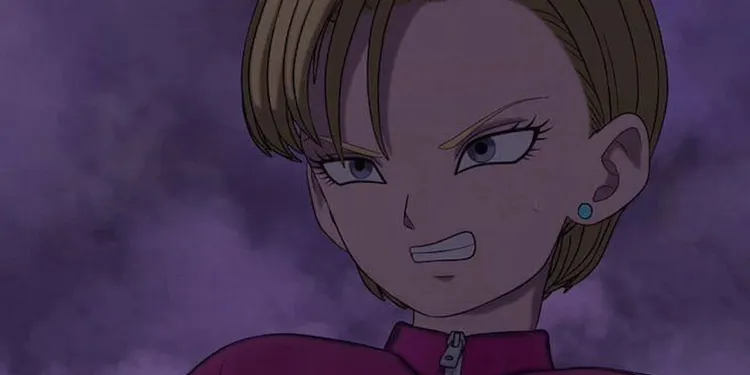 Android 18 defende destemidamente seu planeta no ataque de cell max Android 18 defende destemidamente seu planeta no ataque de cell max