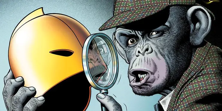 Detective Chimp The Helmet of Fate DC Comics Os 10 grandes personagens de quadrinhos que ainda são populares apenas nos quadrinhos
