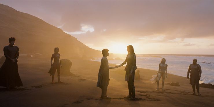 Eternals Beach Scene Os Eternos: Qual a história dos Eternos? Tudo o que sabemos sobre o enredo