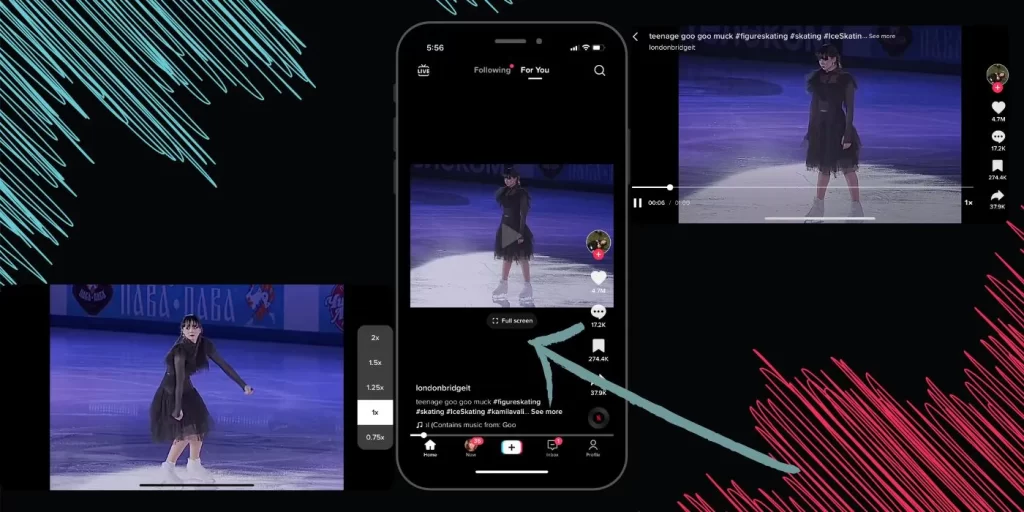Formatando TikToks para visualização em tela cheia
