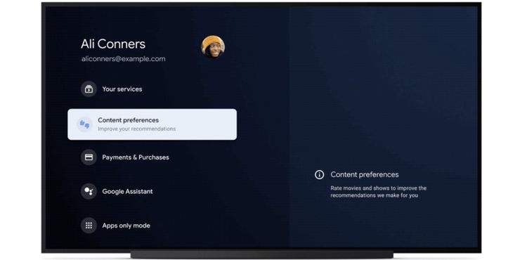 Google TV update with user profiles Perfis de usuários da Google TV – O que eles são e por que você deve usá-los