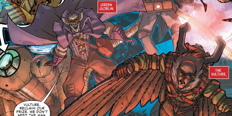 Green Goblin joins the Six Men of Sinistry in Marvel Comics 10 variantes mais poderosas do duende verde nos quadrinhos da Marvel