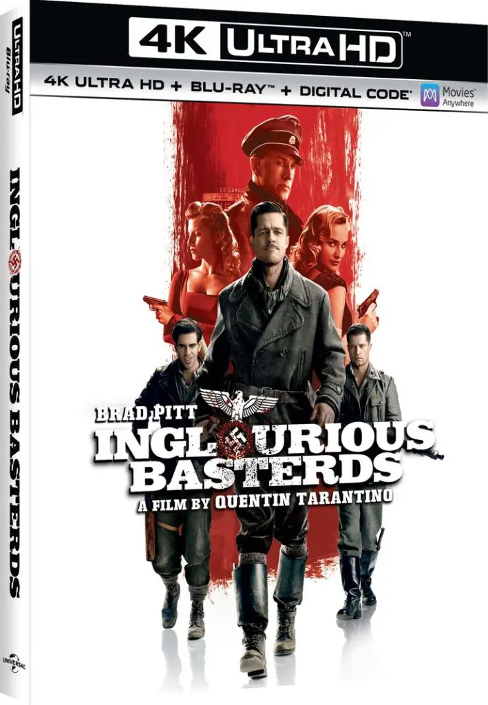 Inglourious Basterds 4K Ultra HD Cover 709x1024 Bastardos Inglórios: Universal revela detalhes da primeira versão 4K do filme