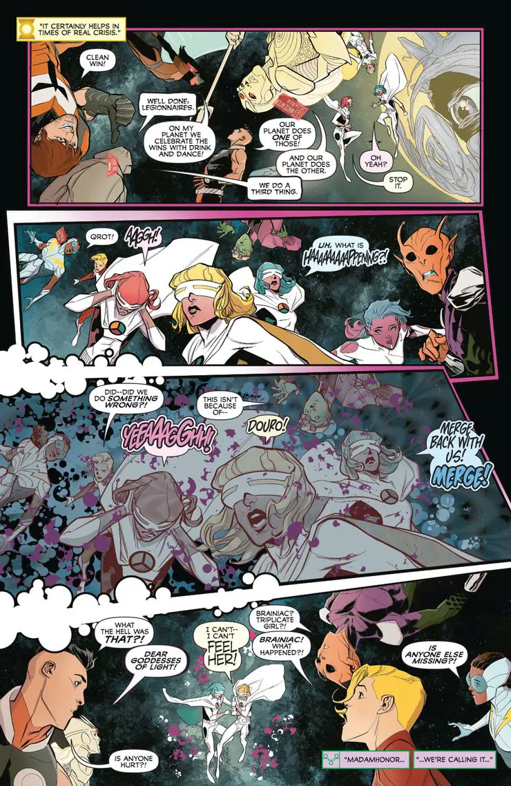 Justice League Legion of Super Heroes Preview Page 4 A DC explica o segredo do sucesso da Legião dos Super-Heróis