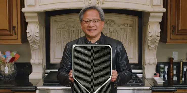 Nvidia Jenson Huang With Oversized RTX 3090 001 GPUs de criptominagem da Nvidia devem arrecadar cerca de US$ 555 milhões