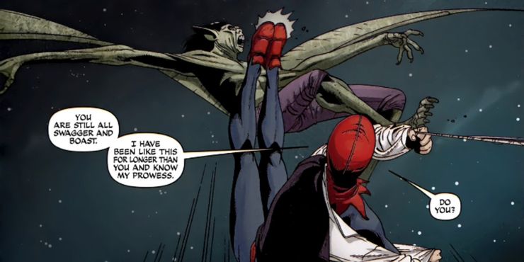 Spider Man kicks Green Goblin in 1602 comic book 10 variantes mais poderosas do duende verde nos quadrinhos da Marvel
