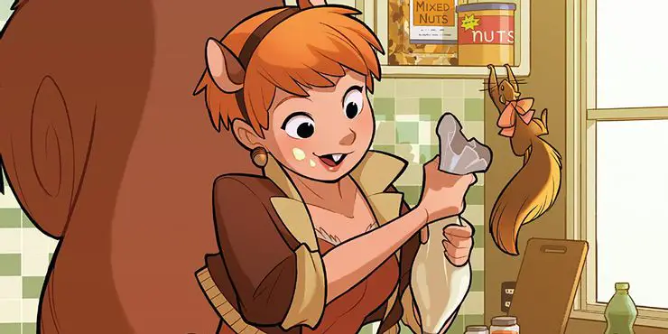 Squirrel Girl frosting a cake Os 10 grandes personagens de quadrinhos que ainda são populares apenas nos quadrinhos