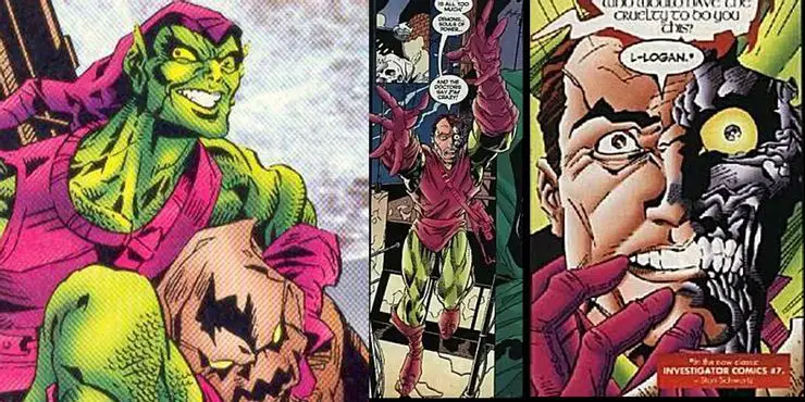 Two Faced Goblin Amalgam Harvey Osborn 10 variantes mais poderosas do duende verde nos quadrinhos da Marvel