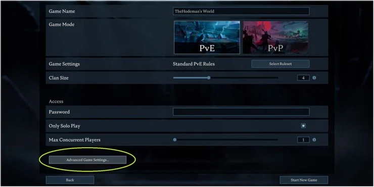 V Rising Location Of The Advanced Game Setting Button V Rising: Dicas e truques para iniciantes