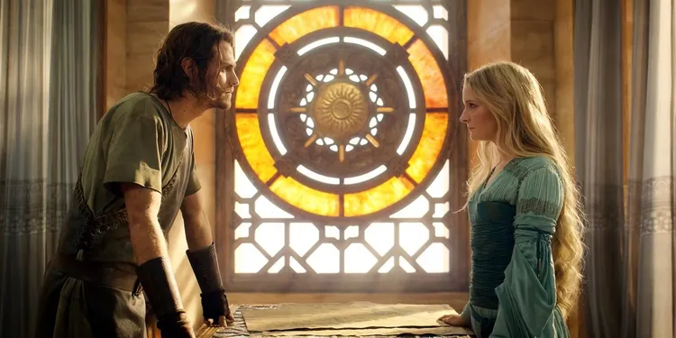 aneis do poder-Galadriel-e-Halbrand