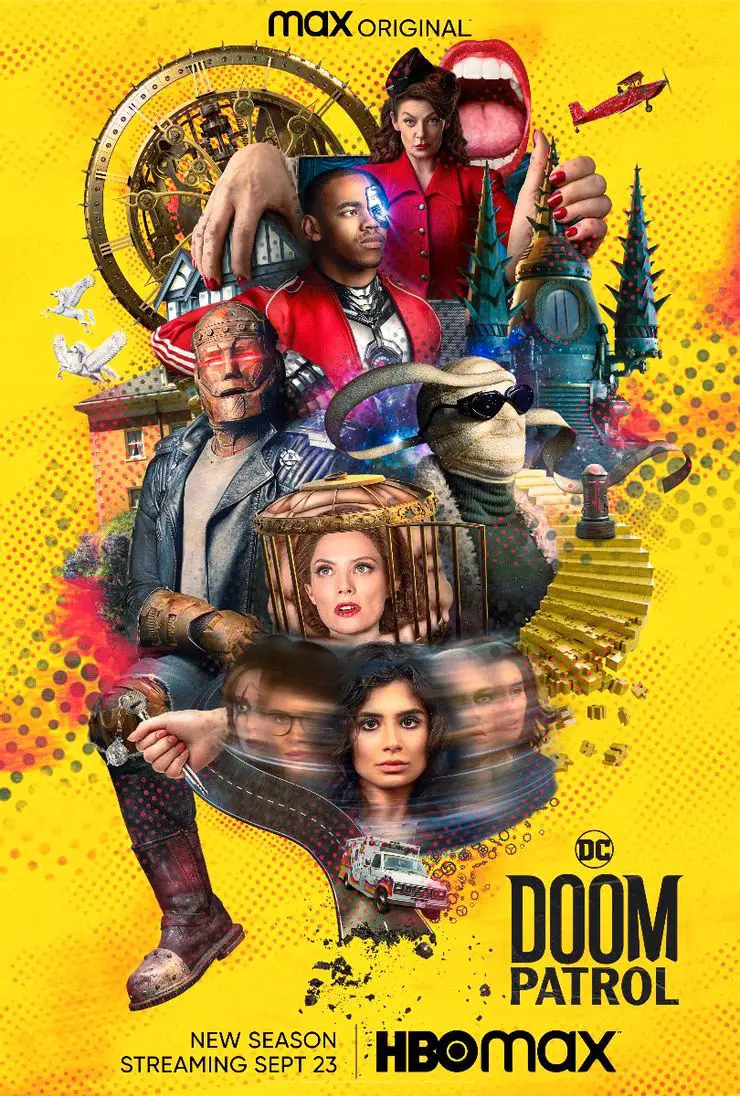 doom patrol season 3 poster Trailer da terceira temporada de Patrulha Do Destino apresenta Irmandade do Mal da DC