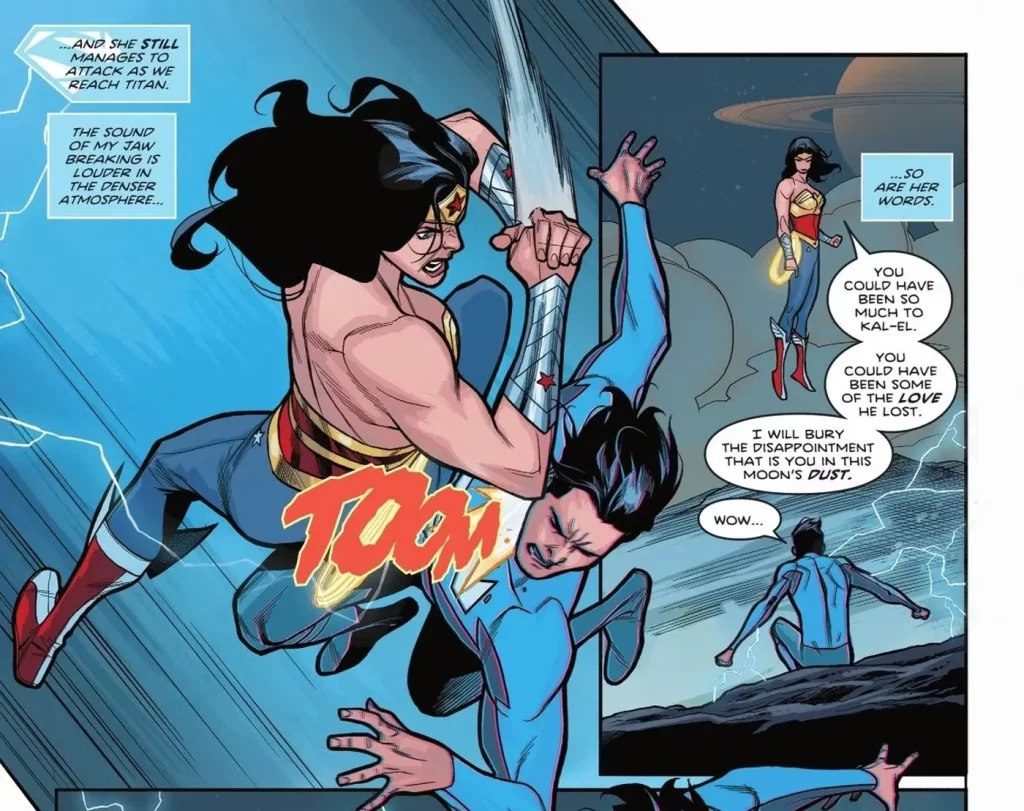 Versão alternativa mais cruel da Mulher-Maravilha não faz sentido injustice mulher maravilha contra jon kent 1024x811