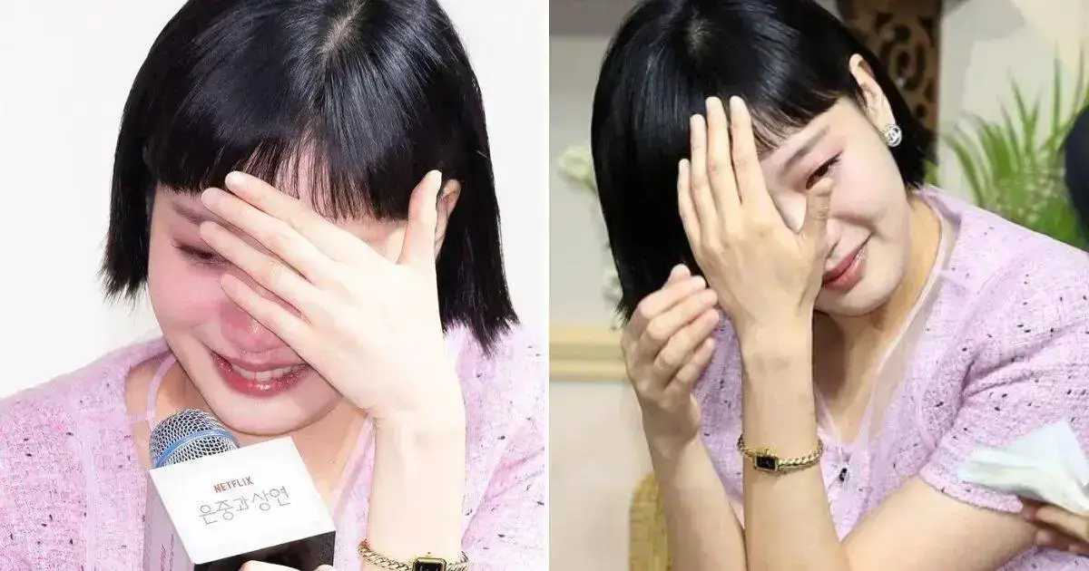 Kim Go Eun se emociona e chora em evento do K-Drama 'You and Everything Else'