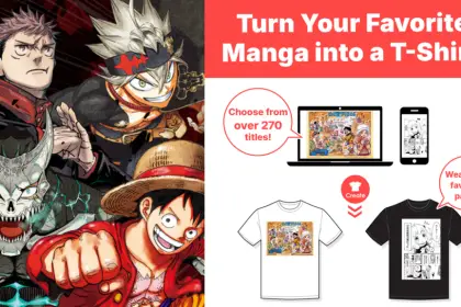 camisetas de mangá