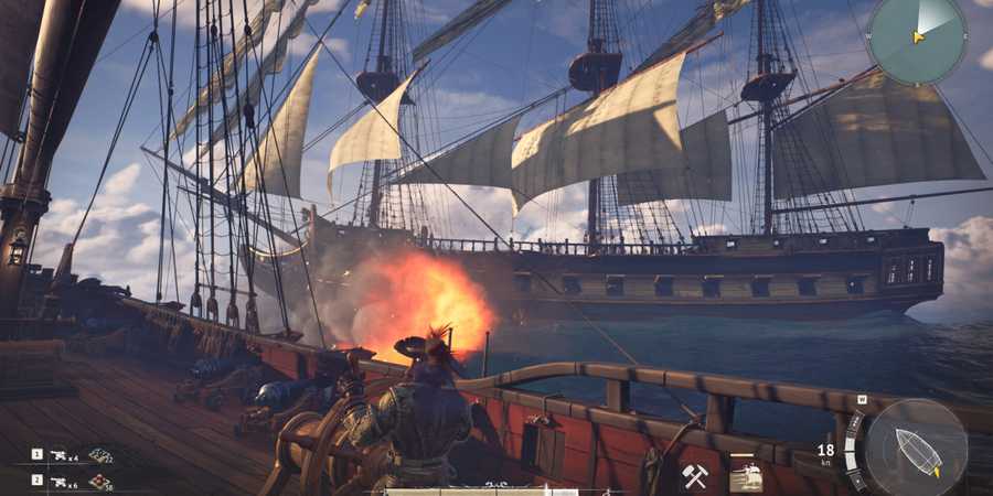 Crosswind ship battle