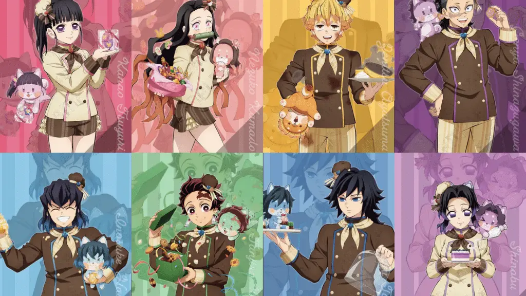 Demon Slayer Dia dos Namorados White Day ilustrações produtos exclusivos