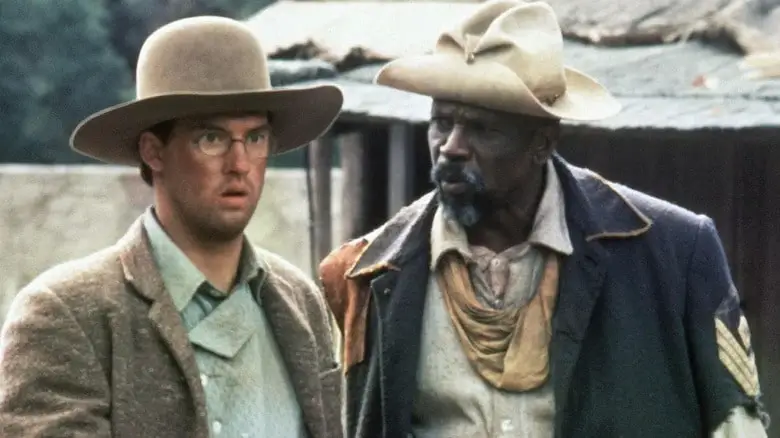 Van Leek looking at Billy Ray Smith in "El Diablo"