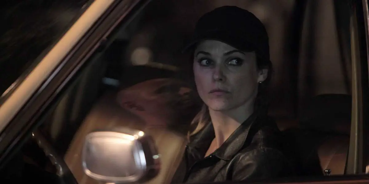 Elizabeth in the car in The Americans