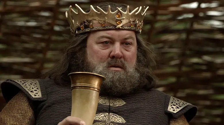 Robert Baratheon looking super bored during a tourney in Game of Thrones