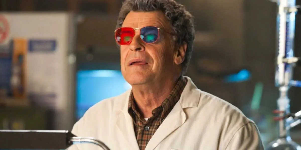 John Noble wearing what looks like 3D glasses in Fringe