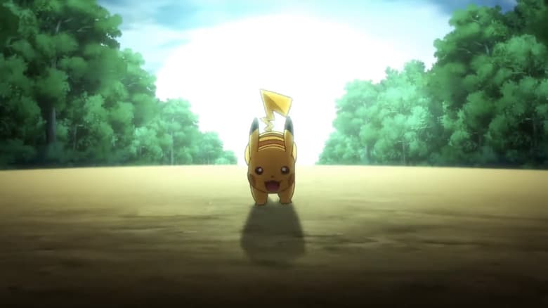 Pikachu runs towards camera in Pokémon