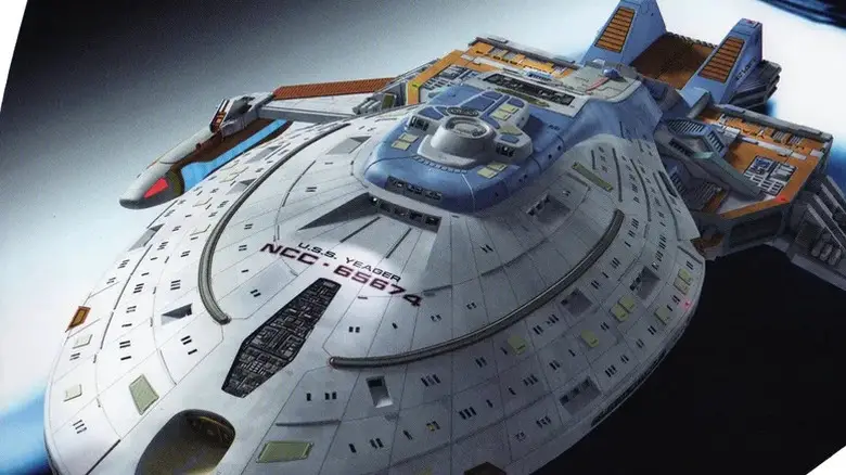 A model of the USS Yeager