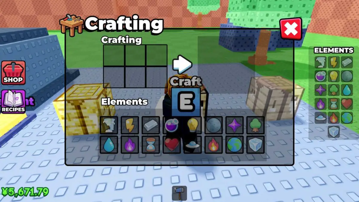 Craft Anime crafting