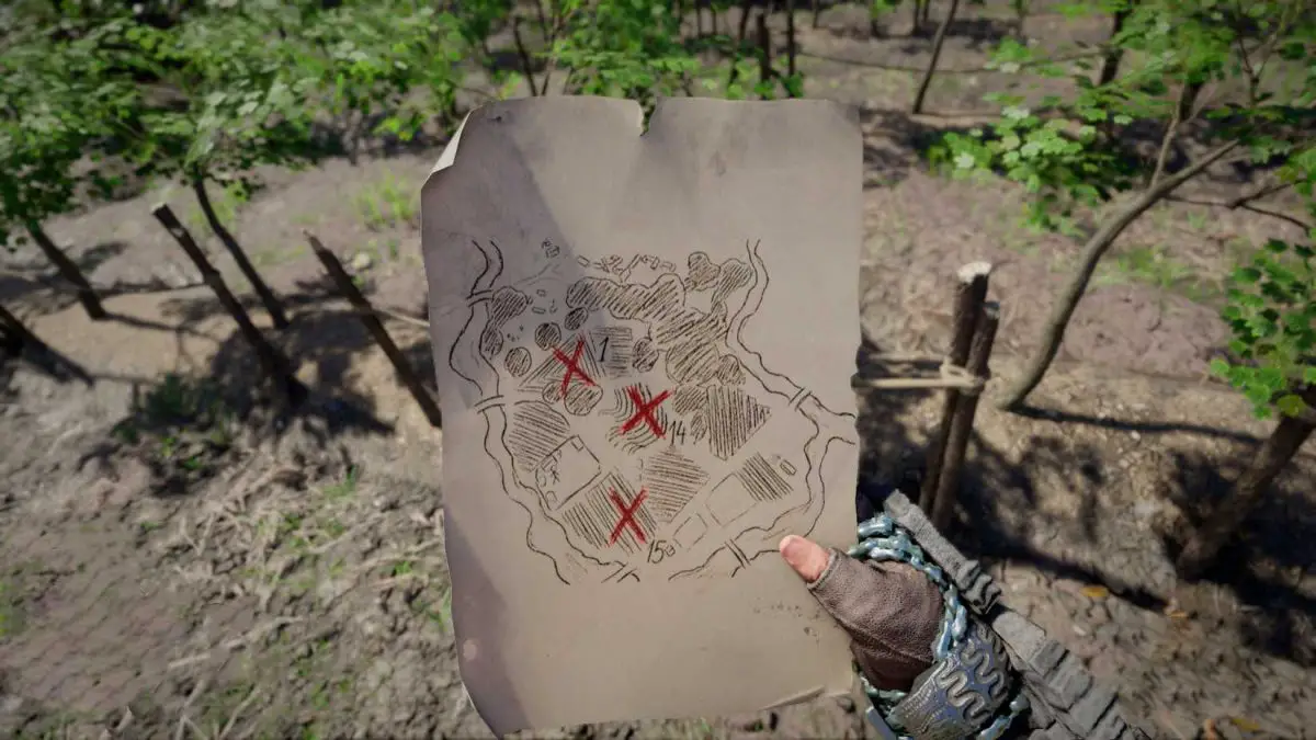 crimson-desert-buried-treasure-quest-farmhouse-shelves-find-examine-trace-from-ursula-journal-ursula-secret-place-location-how-get-behind-wall-black-sun-shield-where-get-find-