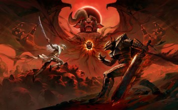 Diablo e Berserk game visual