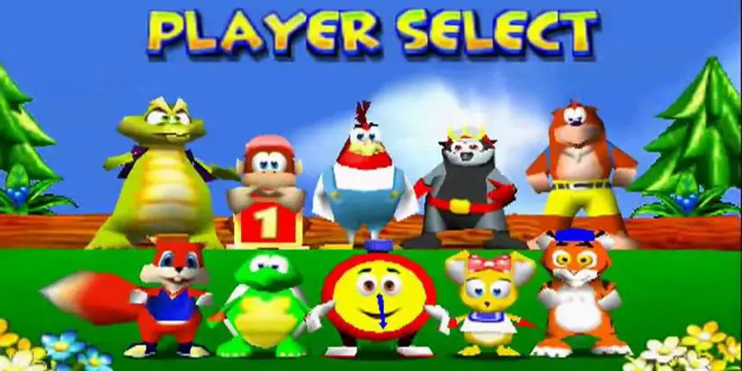 Diddy Kong Racing Player Select