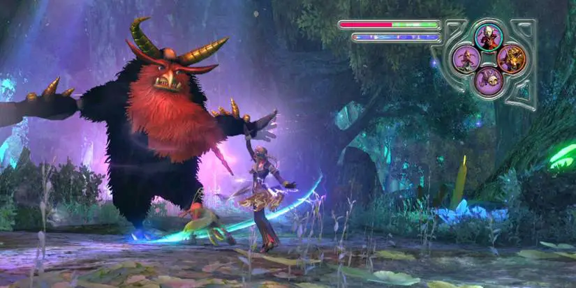 Folklore Ellen Boss Battle against a giant spirit