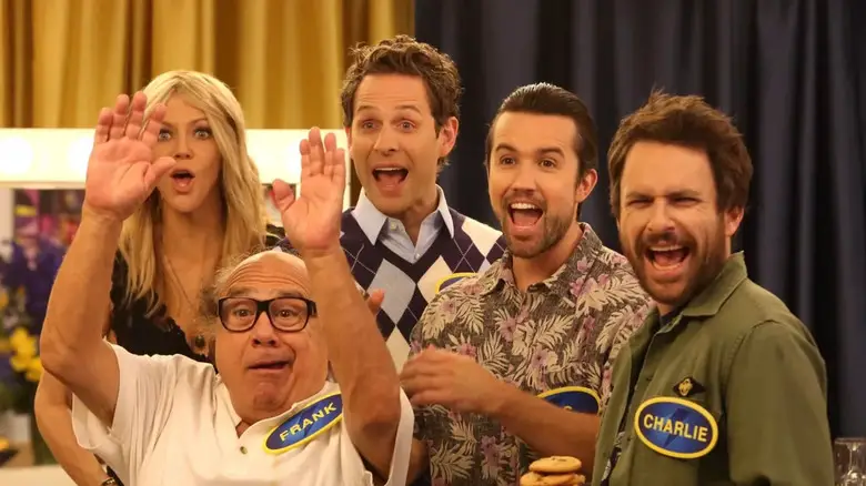 The gang on The Price is Right on It's Always Sunny in Philadelphia