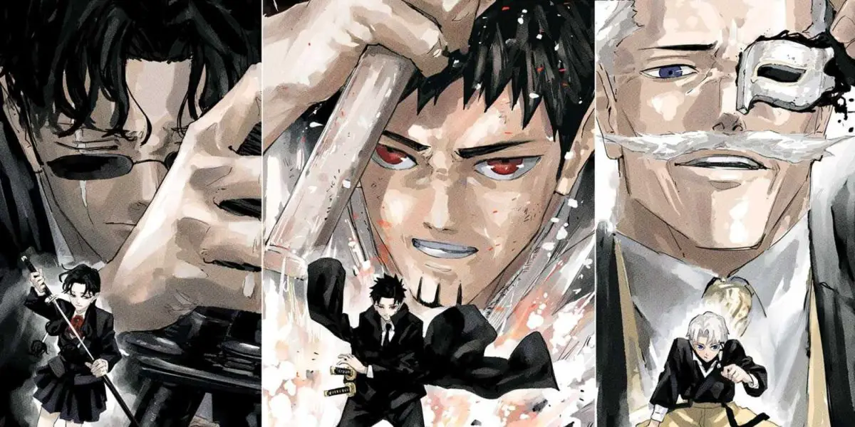 Color page for Kagurabachi chapter 77