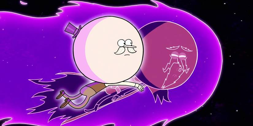 Pops in space in 'A Regular Epic Final Battle' from 'Regular Show'