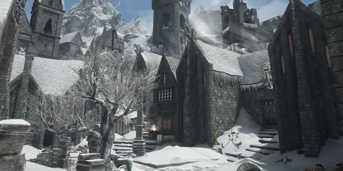 Skyrim mod, The Great City of Winterhold Screenshot From Nexus Page.
