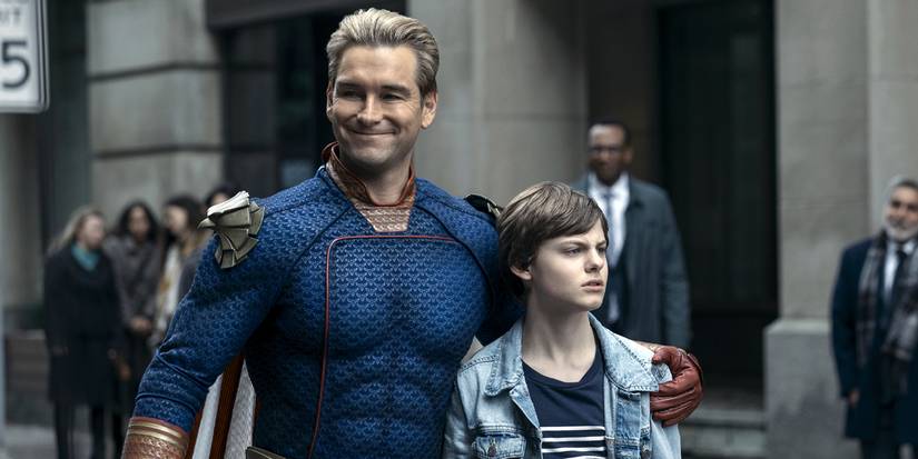 Homelander with his son Ryan in The Boys