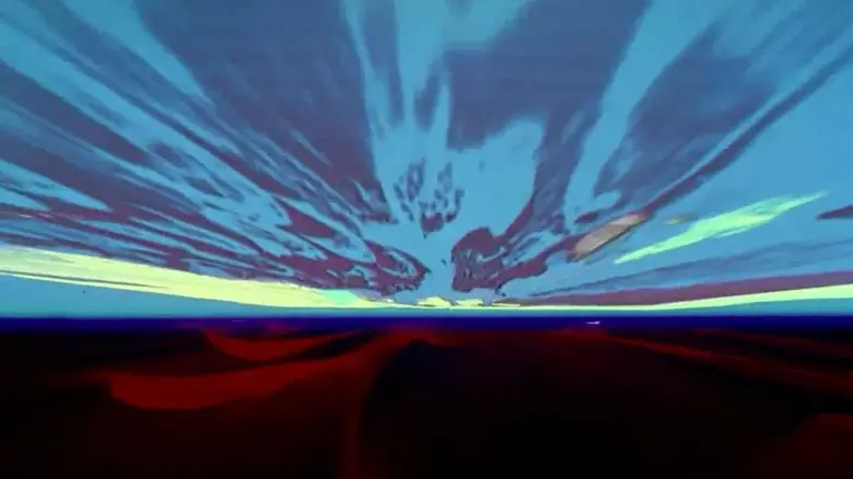 The colorful Jupiter and Beyond the Infinite sequence from 2001: A Space Odyssey