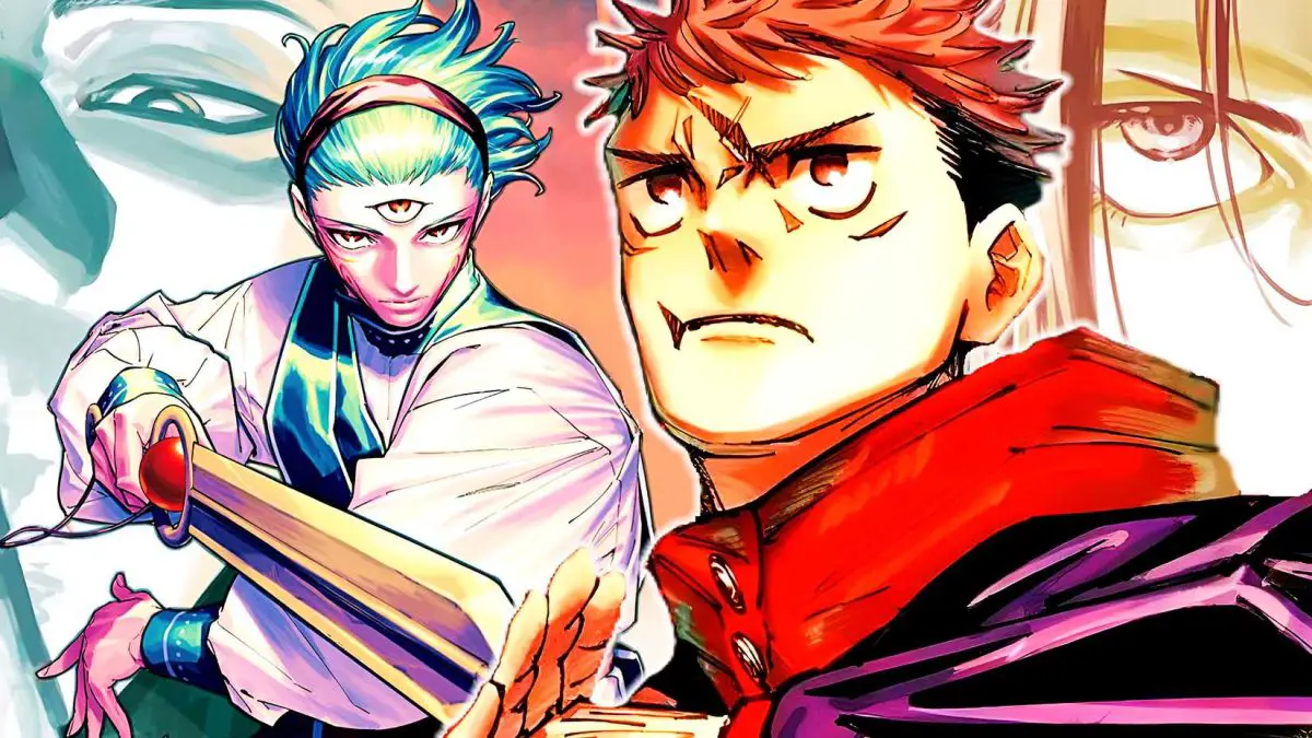 Yuji Itadori and Maru from the Jujutsu Kaisen Modulo manga