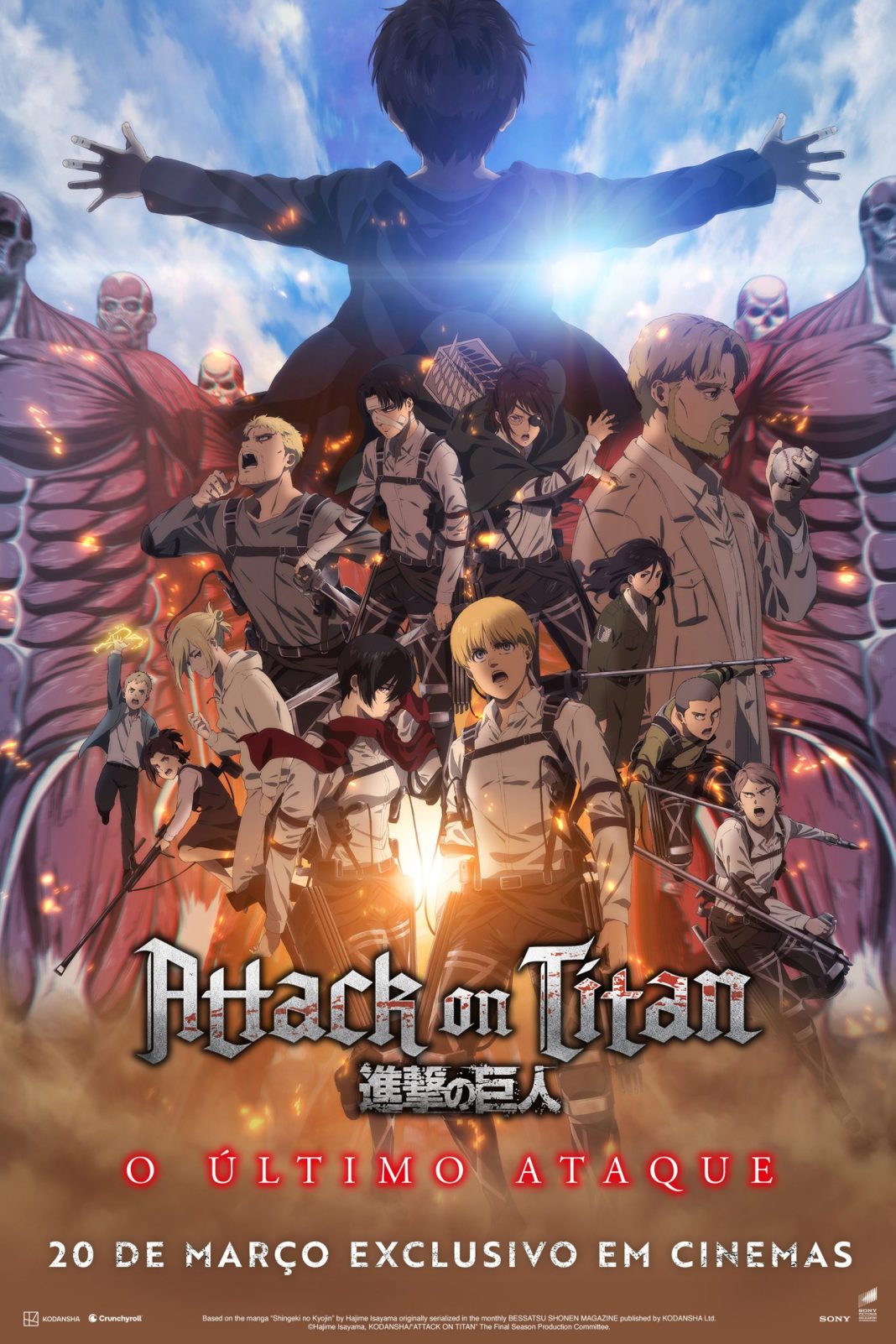 Attack on Titan O Último Ataque poster Portugal