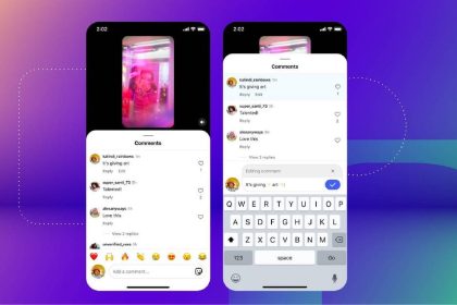 edição de comentários Instagram