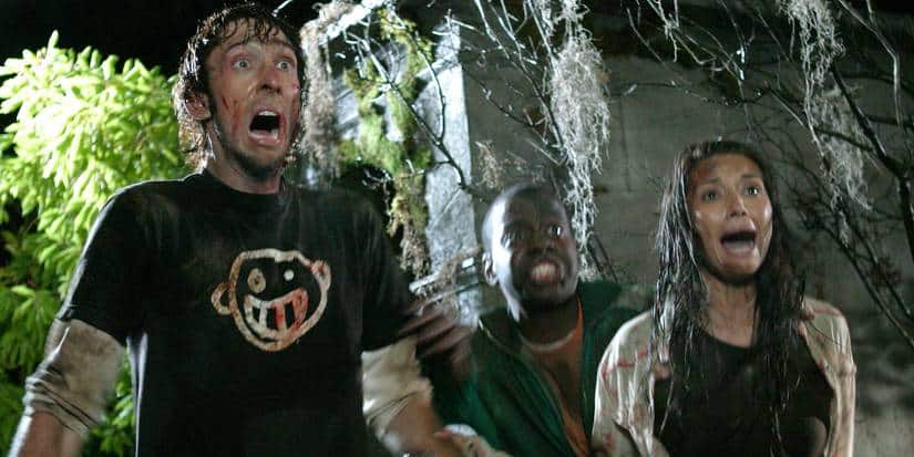 Joel David Moore, Deon Richmond, and Amara Zaragoza in Hatchet (2006)