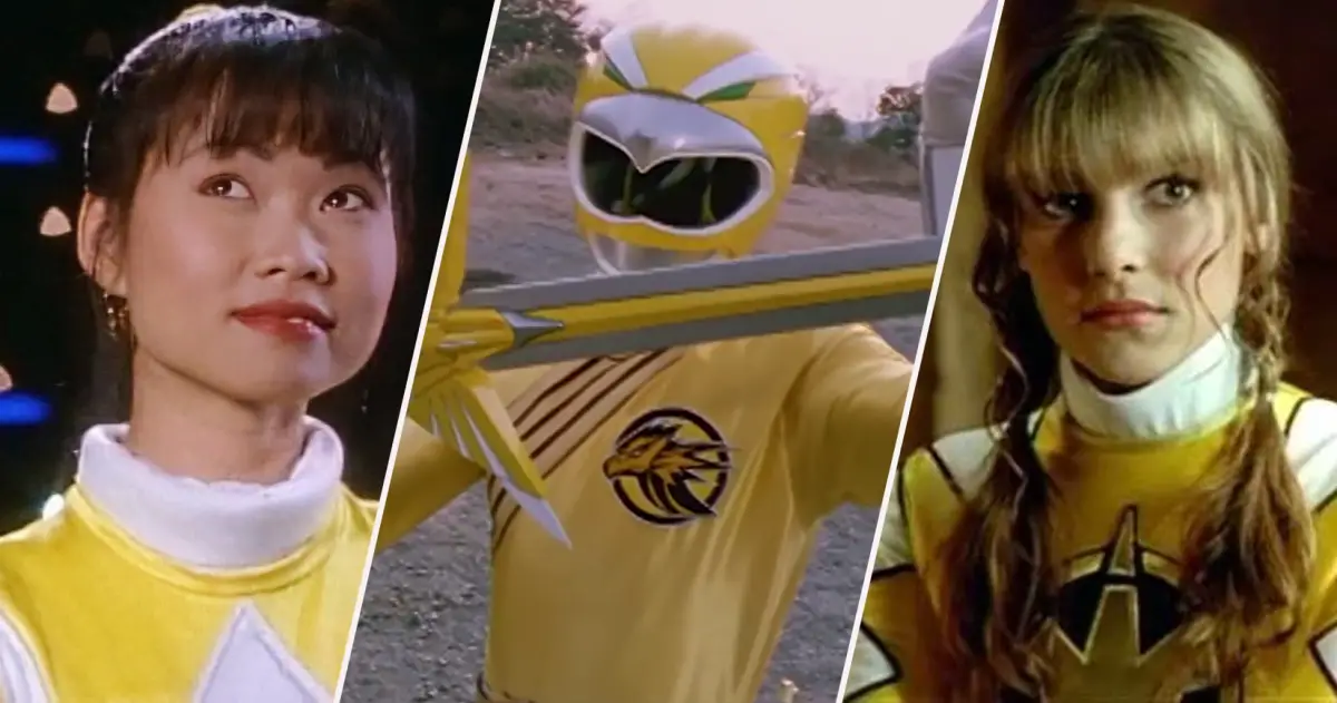 MMPR Yellow Ranger Trini, Yellow Wild Force Ranger, and Yellow Dino Thunder Ranger