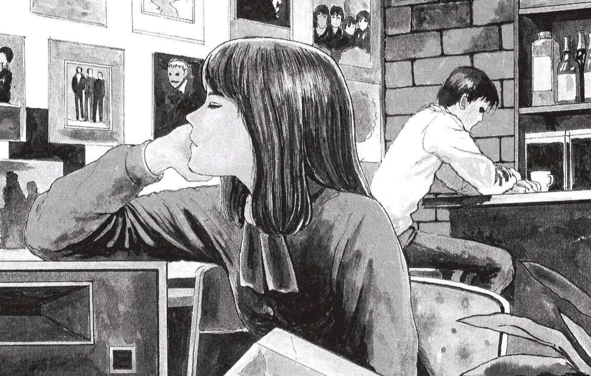 A young girl closes her eyes and listens to a vinyl record in In Old Records