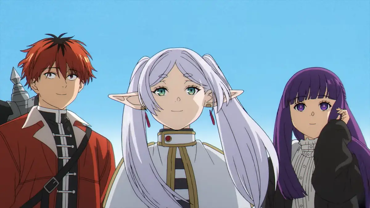 Stark, Frieren, and Fern as seen in Frieren: Beyond Journey's End season 2