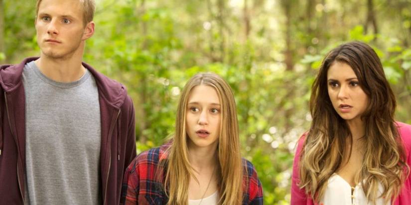 Alexandar Ludwig, Taissa Farmigia, and Nina Dobrev in The Final Girls (2015)