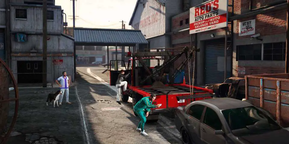 Towing a car in Grand Theft Auto Online