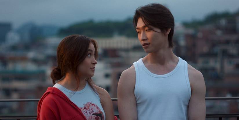 Anna Cathcart as Kitty and Sang Heon Lee as Min-ho in XO, Kitty Season 3.